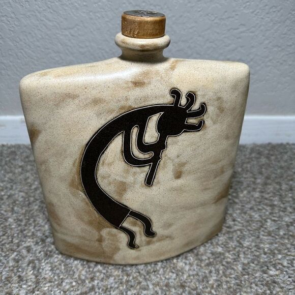Mara Kokopelli Design Decanter Stoneware Handmade - Picture 4 of 10